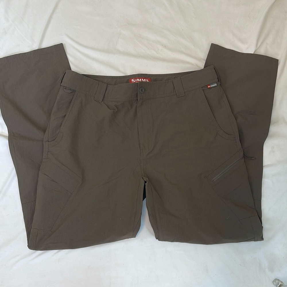 Mens Simms Guide Pants, Size XL, Brown